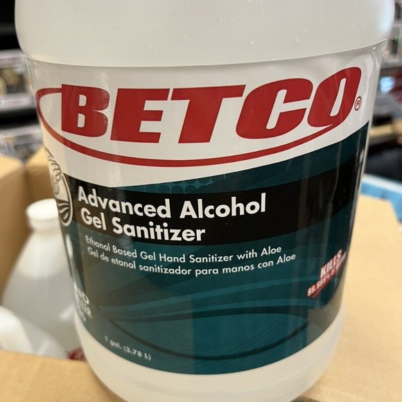 4 Betco Advanced Alcohol Gel Hand Sanitizer Fresh 1 Gal. Case Lot Carton 7960400 - Picture 2 of 5